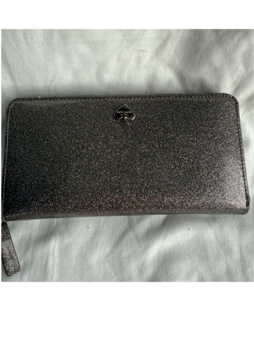 Kate Spade Glitter Large Continental Zip-Around Wallet